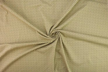 Preview: Baumwolljersey Mini Karo Muster beige